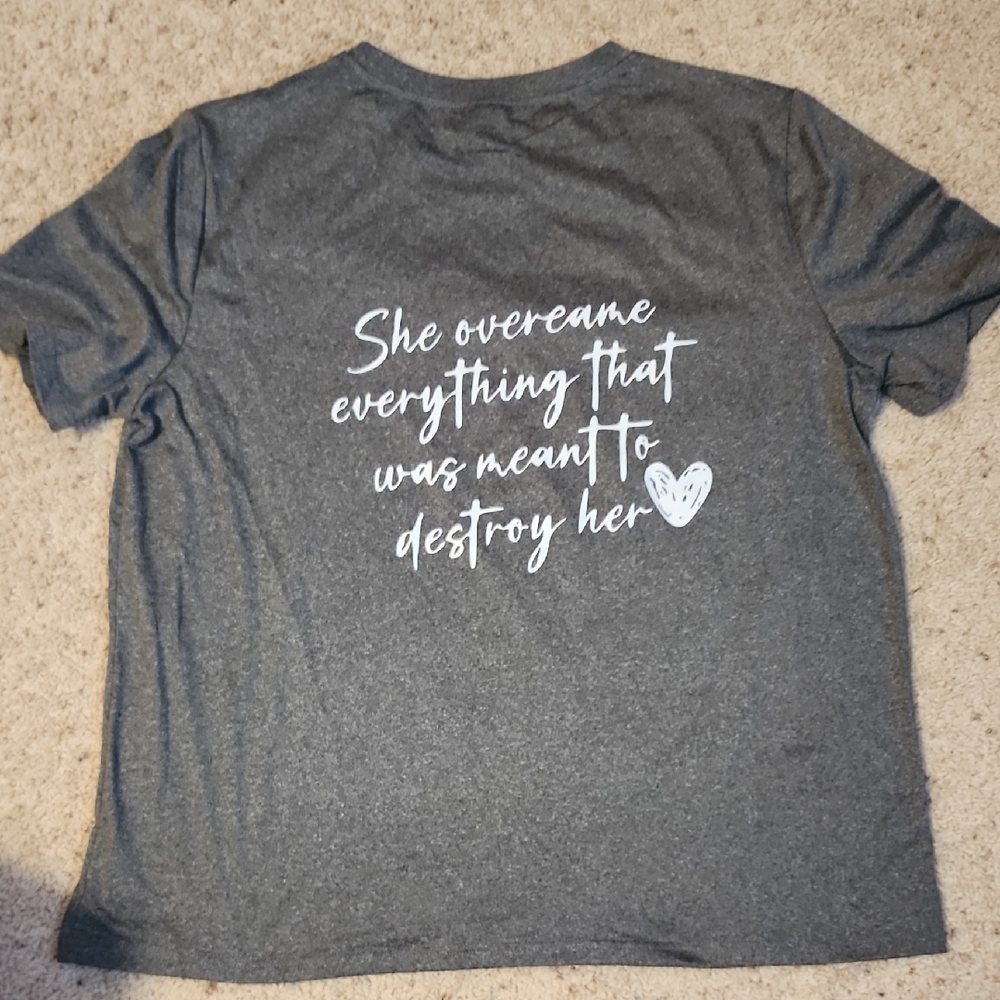 Gray Inspirational Women's Top